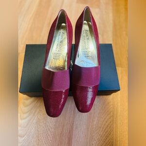 Ron White Women's Elegant Burgundy Loafers